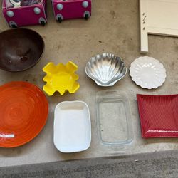 Assorted Serving Platters, Baking Dishes & Decorative Bowls – Great Condition 