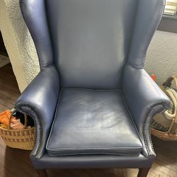 Retro Lounge Chair Bright Blue