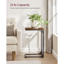 VASAGLE C-Shaped End Table Set of 2
