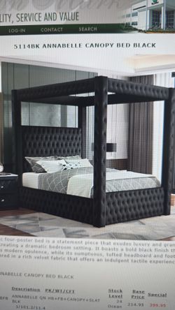 Canopy bed frame king $950🔥🔥