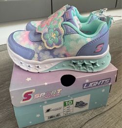Sports by Skechers with Lights/Girl Shoes size 10T