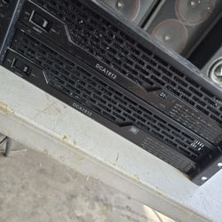 2 DCA 1812 Digital Cinema Professional Power Amplifier 8×120W 8Ω, 8 Channel X 120 Watt, WPC Optical