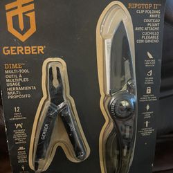 Gerber Dime Multi Tool And Ripstop II New In Package 