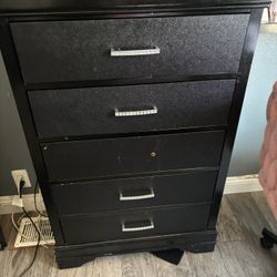 black dresser
