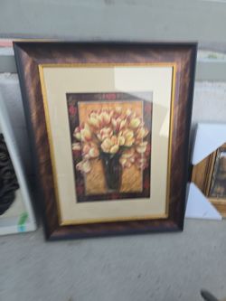 Beautiful bouquet frame