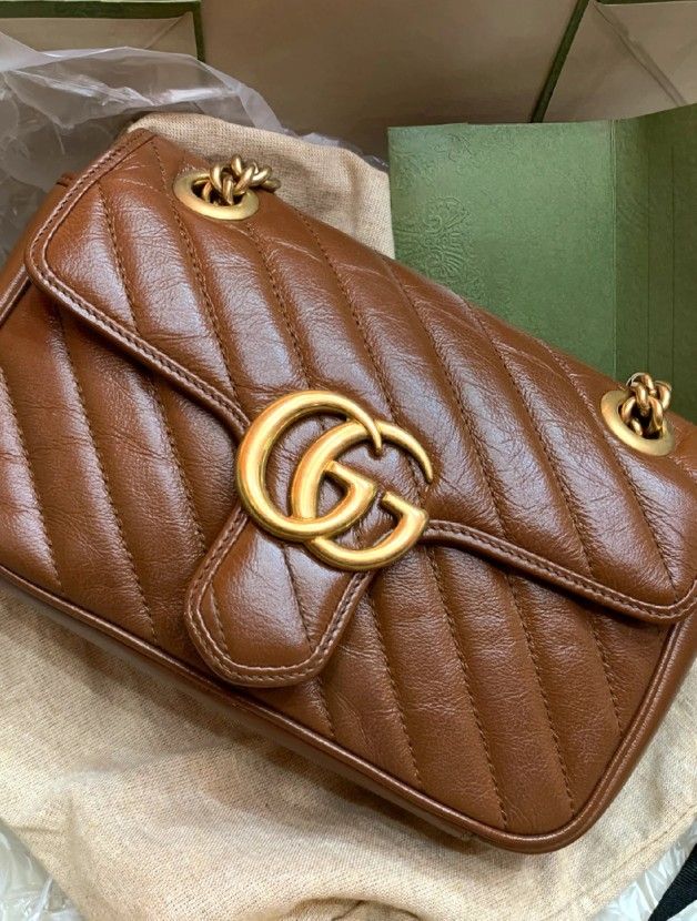 GUCCl Marmont caramel color