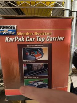 Free KarPak Car Top Carrier for travel