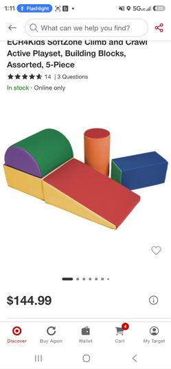 Soft zone climb and crawl building blocks
