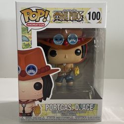 100 Portgas D Ace Funko Pop Anime Manga One Piece Shonen Jump MIB