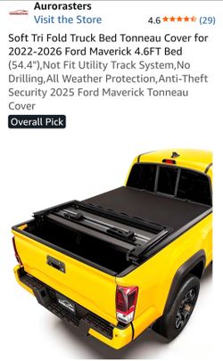 New Maverick Soft Tri-Fold Tonneau Cover