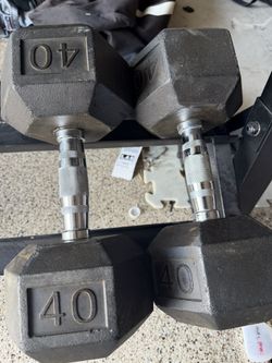 40lb and 55lb Dumbbell Sets