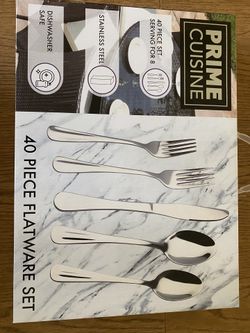 Prime Cuisine 40 piece Flatware set