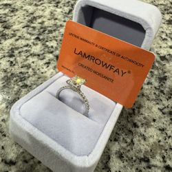 14K Yellow Gold 1.0 CT Radiant Cut Moissanite Engagement Ring 4-Prong Hidden Halo Engagement 