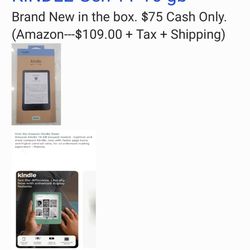 KINDLE/ BRAND NEW, NEVER BEEN OPENED