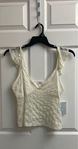 Brand new Juniors ivory crinkle top size XL