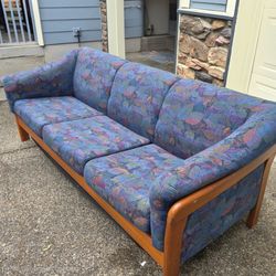 Vintage Mid-Century Modern Teak Sofa