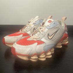 SIZE 6.5 W0MAN - Nike Shox TL Nova White Laser Crimson