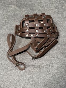 Leather dog Muzzle