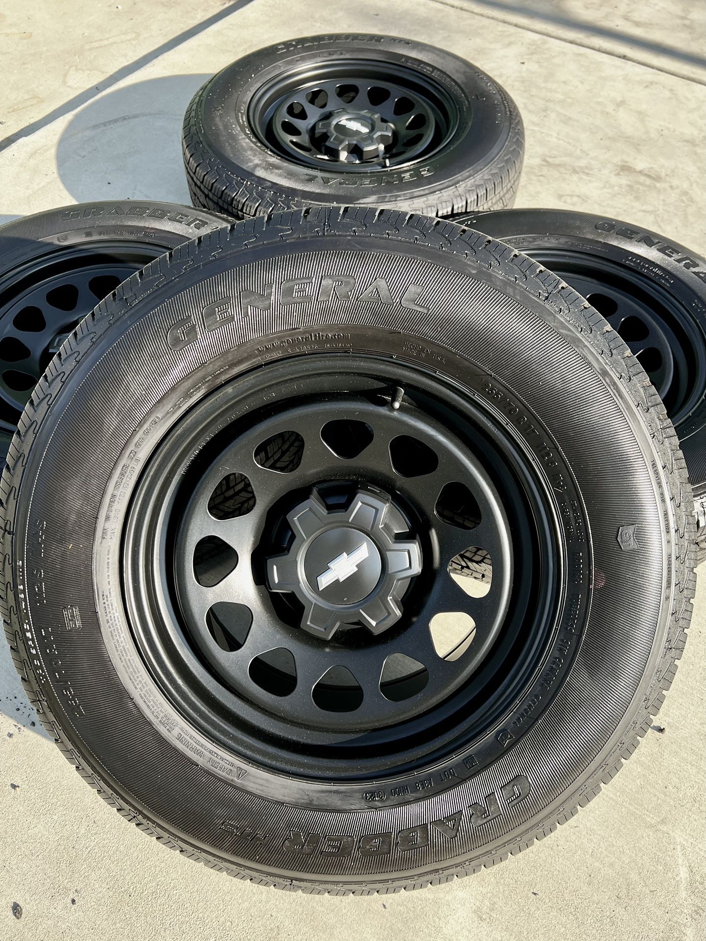 OEM FACTORY 17” Chevrolet Silverado 1500 Black Tires Wheels Rims Rines