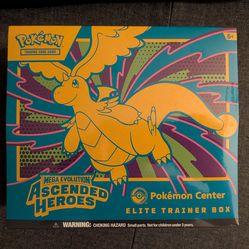 Adverted heroes pkc ETB Pokemon center elite trainer box TCG
