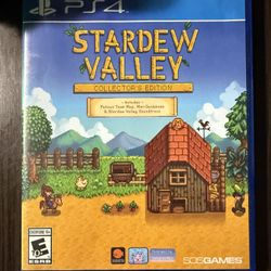 Stardew Valley Collectors Edition Sony PlayStation 4 Complete CIB W/ Map + Guide
