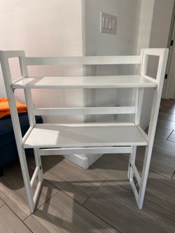 White Folding Shelf