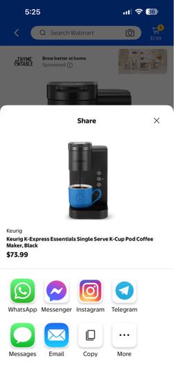 Like new Keurig K-Express Essentials Single Serve Coffee Maker