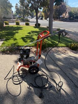 Gas-Powered Pressure Washer with Hose and Wand