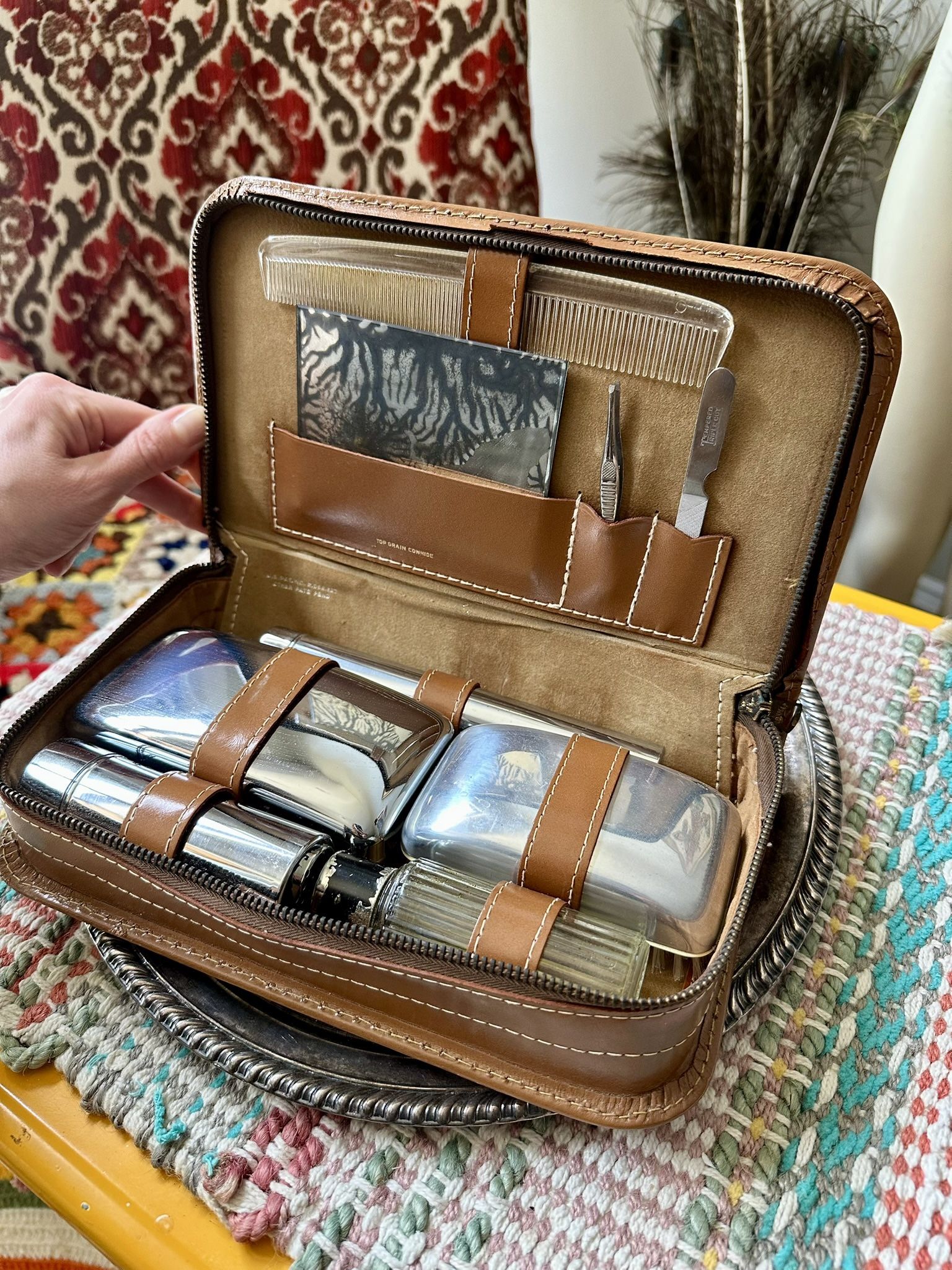 Vintage Grooming Kit Travel Set