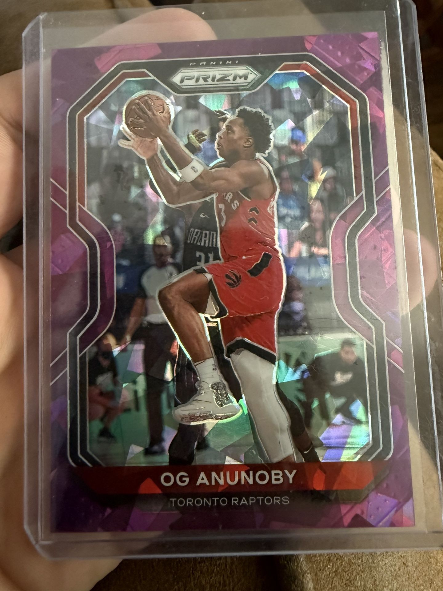2020-21 Panini Prizm OG Anunoby Purple Ice Prizm 24/175 #211