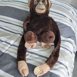 Vintage Monkey Hand Puppet Plush