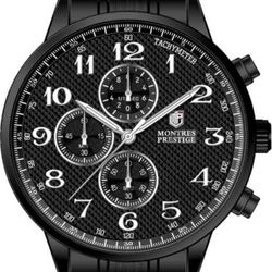 Invicta Montres Prestige Black Chronograph 43.5mm – NEW