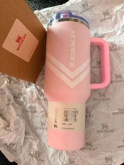 Stanley Rose Quartz Swirl ProTour 40oz Flip Straw Tumbler Pink BNIB