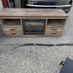 Tv Stand With Fire Place