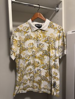 Versace White/Gold Polo