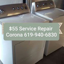 Whirlpool Washer and Dryer Appliance Repair Refrigerator Fridge GE LG Samsung Kenmore Amana