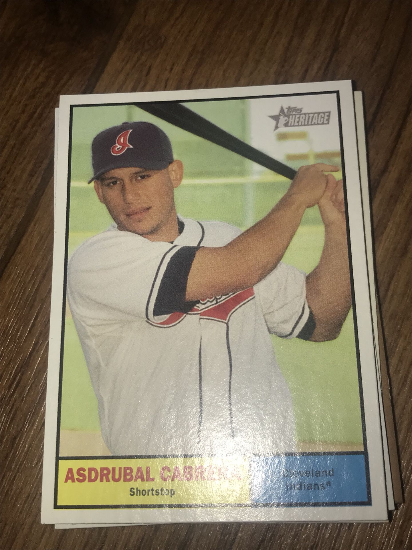 Baseball card asdrubal Cabrera Cleveland Indians