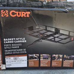Curt Trailer Hitch Cargo Basket  