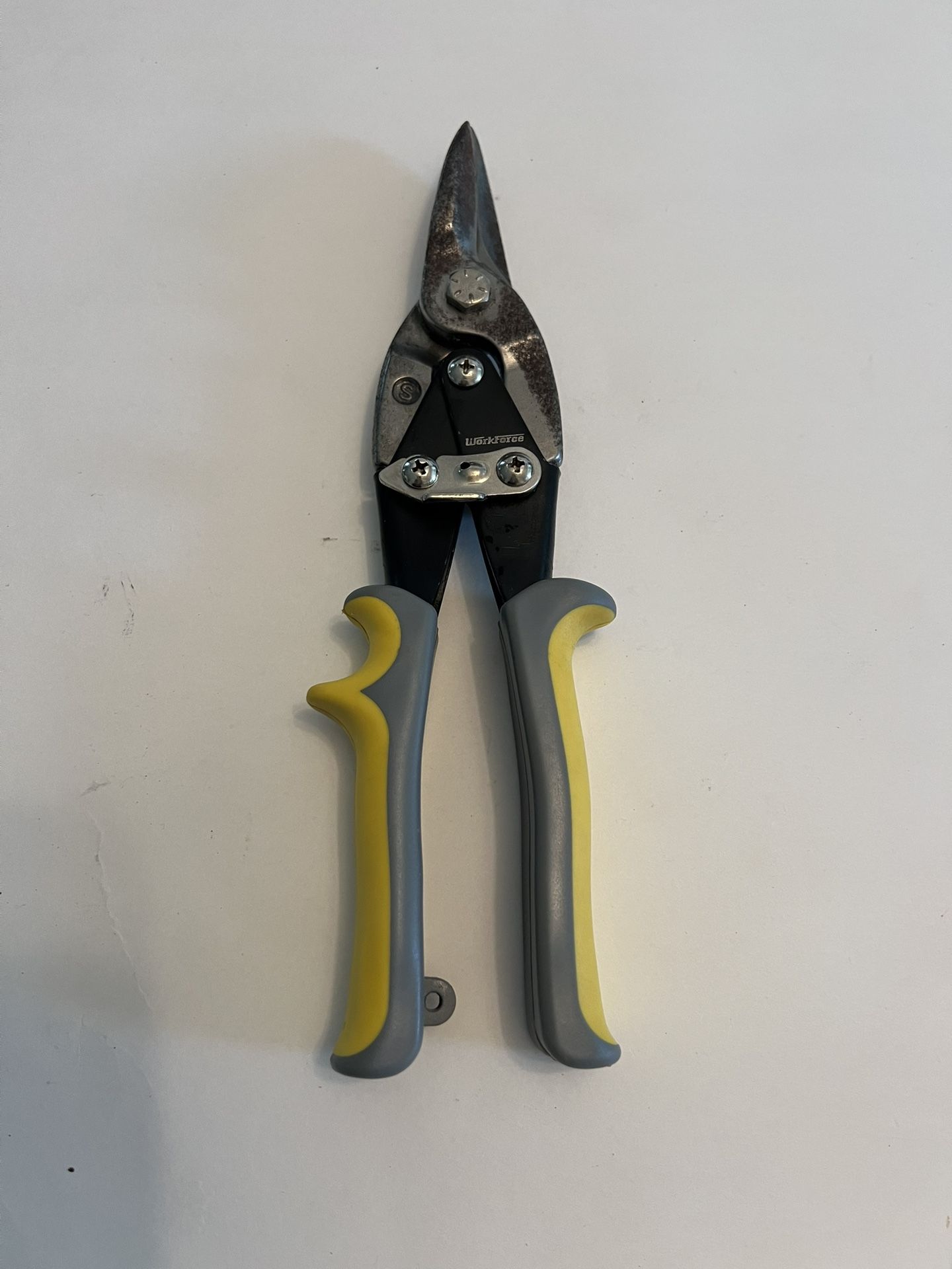 WORKFORCE Aviation Snips Left & Straight Sheet Metal Scissors 9 1/2"