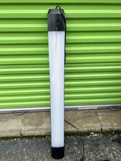 Set of 4- 4 foot LED Tube Floor Lamp with Pull Chain