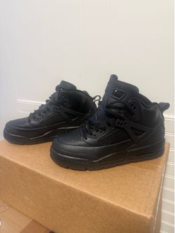Air Jordan Spizike Winterized Black Sneakers 'Black Cat' FD4653-001 New Without box 6.5Y