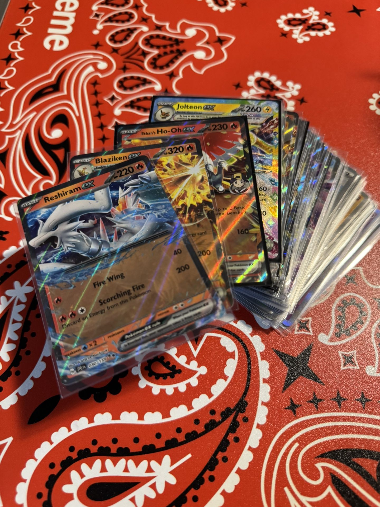Pokemon Cards EX And Pokeball Stack 80 Ct