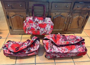 Vera Bradley travel bag set of three