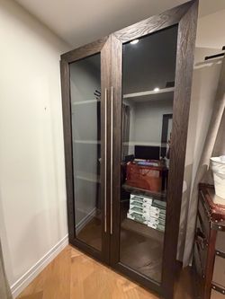 Restoration hardware MACHINTO GLASS CABINET