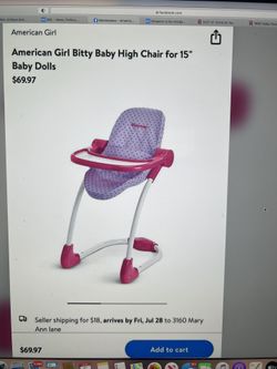 American Girl High chair