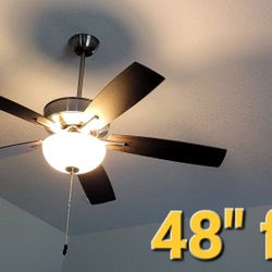Ceiling Fan Multispeed Like New 48"