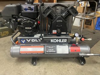 Gas powered air compressor
