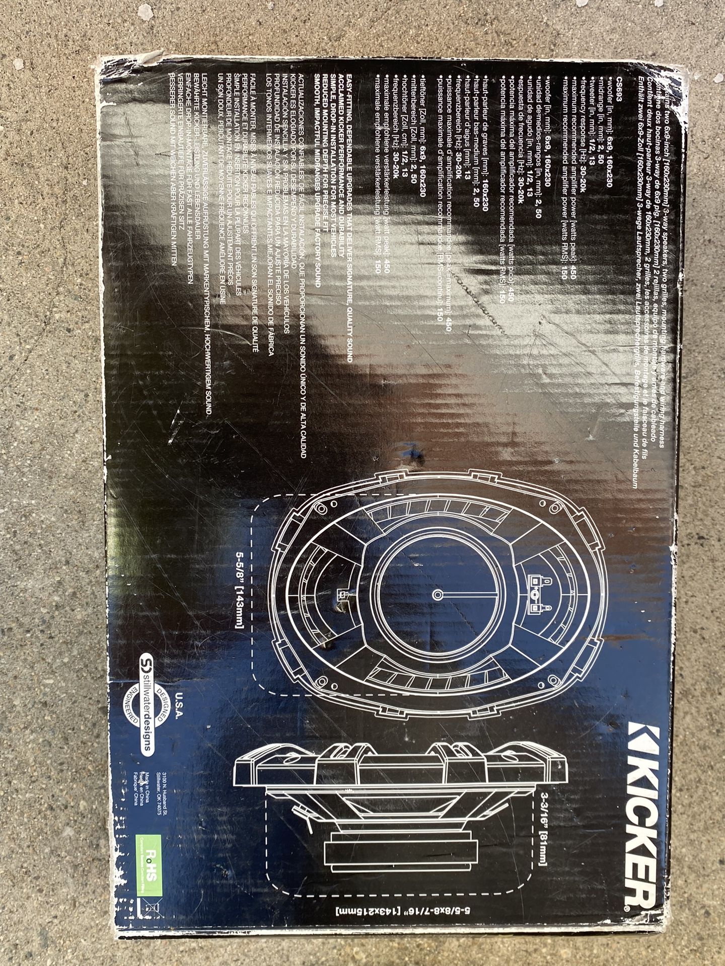 Kicker Cs Series 6 X 9 3-way Speakers 