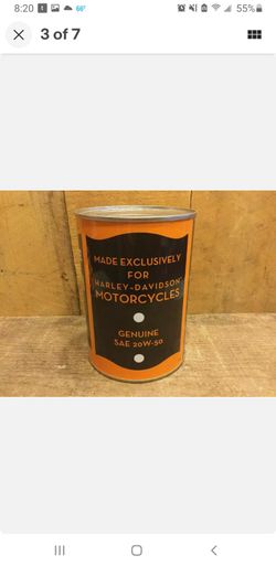 Harley Davidson Coffee Can & Limited Edition Oil Can