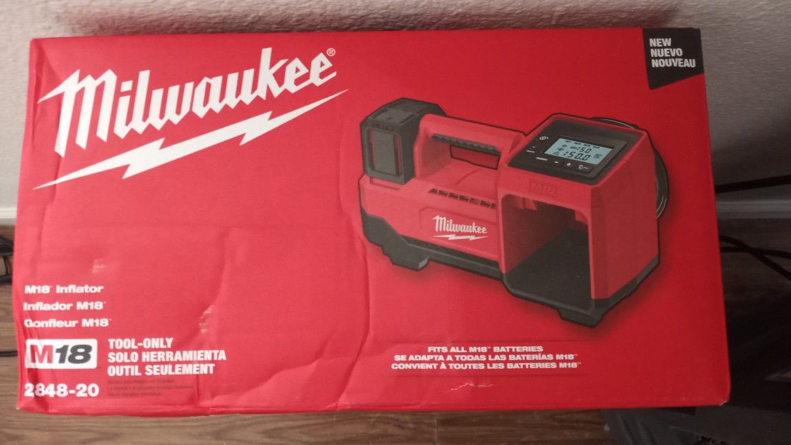 Milwaukee M18 Inflator New! $110